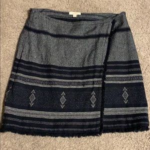 Faux wrap skirt from Loft